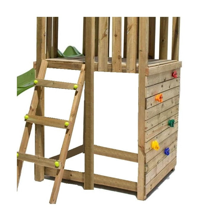 Parque Infantil Masgames Tibidabo L Techo De Madera Escalada: Con Arenero En La Base Y Pared De Escalada._3