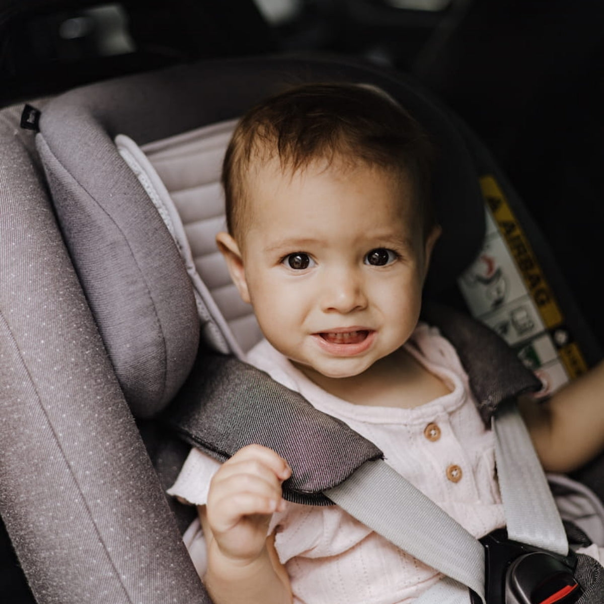 Colchoneta Unviersal Transpirable Para Silla De Coche Rose_3