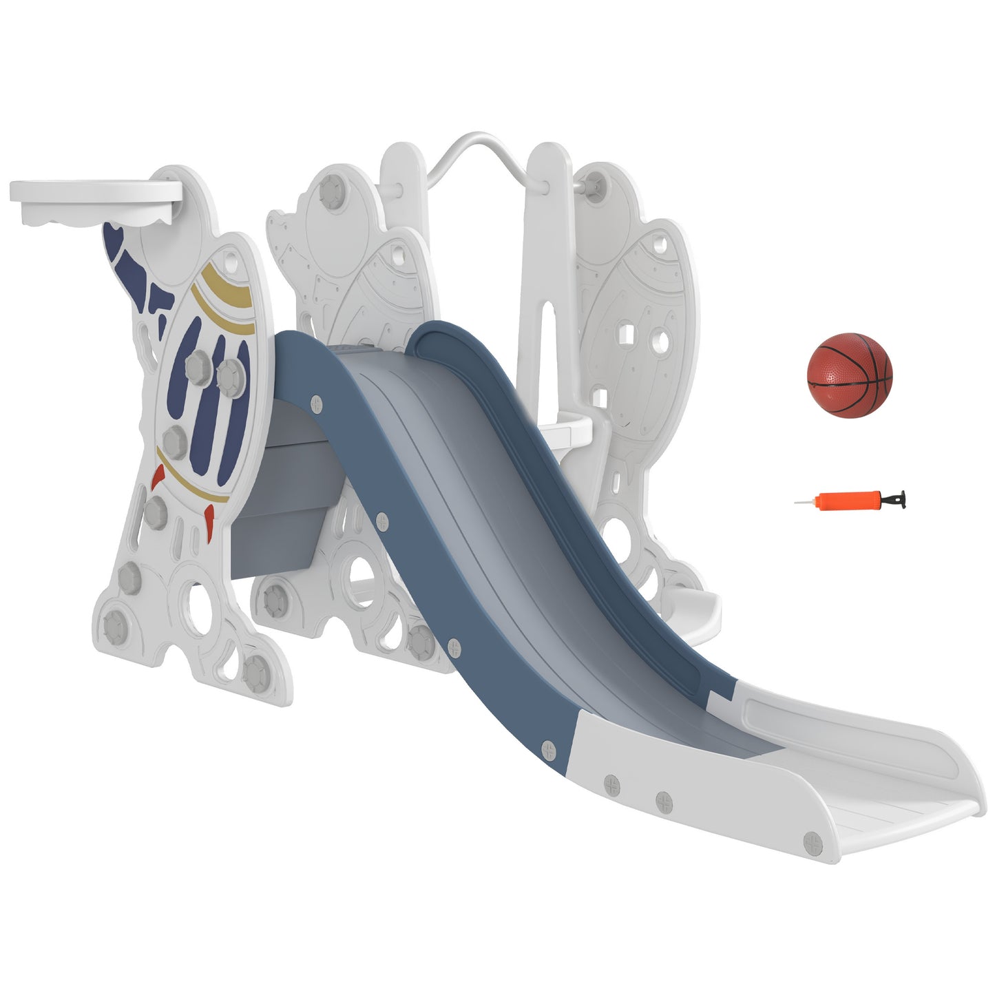 Juego De Tobogán Y Columpio Para Niños De 18-48 Meses 3 En 1 Carga 30 Kg_0