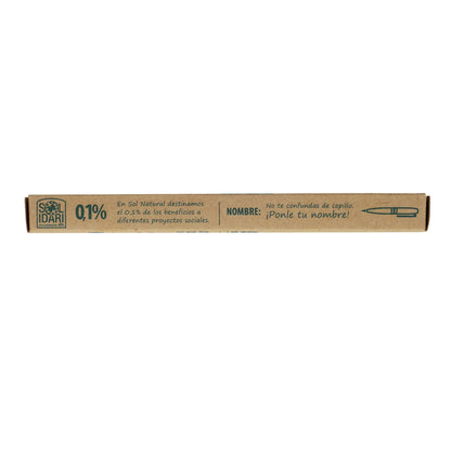 Escova de dentes de bambu infantil Sol Natural