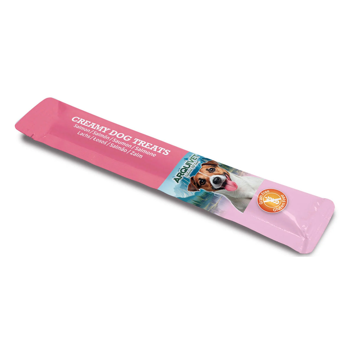 Snack líquido Creamy para Perro de Salmón Arquivet (5 sobres de 15g)