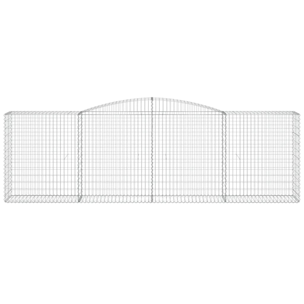 Cestas De Gaviones 3 Uds Forma De Arco Hierro 400x50x120/140 Cm_3