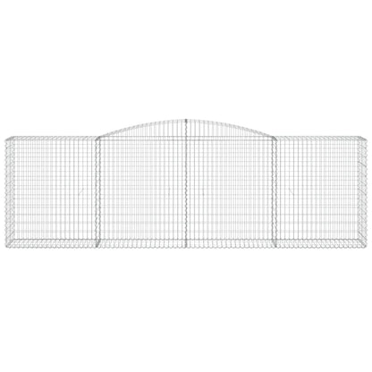 Cestas De Gaviones 3 Uds Forma De Arco Hierro 400x50x120/140 Cm_3
