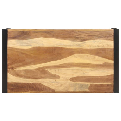 Mesa De Centro De Madera Maciza 110x60x40 Cm_1