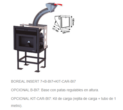 Bricosol Estufa De Pellet Insertable Boreal Modelo Insert 7 Kw_2