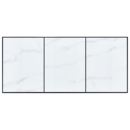 Mesa De Comedor De Vidrio Templado Blanco 180x90x75 Cm_2