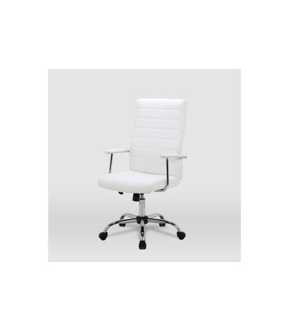 Silla De Oficina Lara Acabado Blanco. Alto: 107/117cm Ancho: 57.5cm Fondo: 60.5cm._5