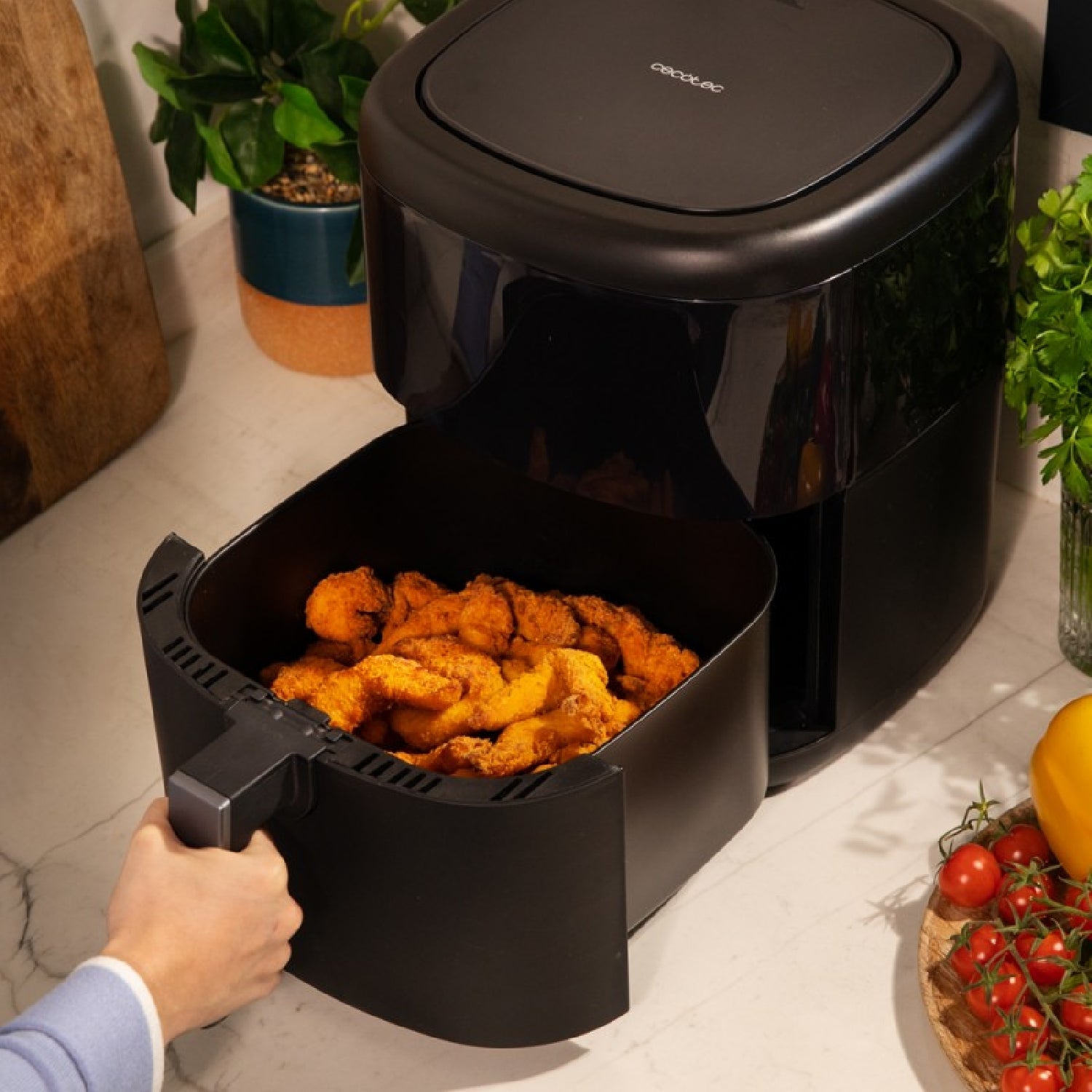 Freidora Sin Aceite 6 L De Aire Caliente Cecofry Bombastik 6000, 1700 W, Tecnología Perfectcook, Regulación De Temperatura Y Tiempo, Control Táctil,_3