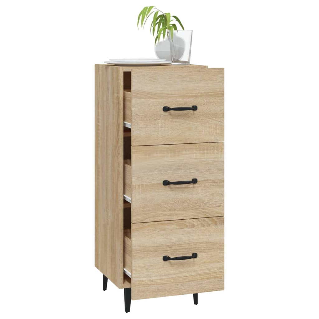 Aparador Madera Contrachapada Color Roble Sonoma 34,5x34x90 Cm / Vetonek_1