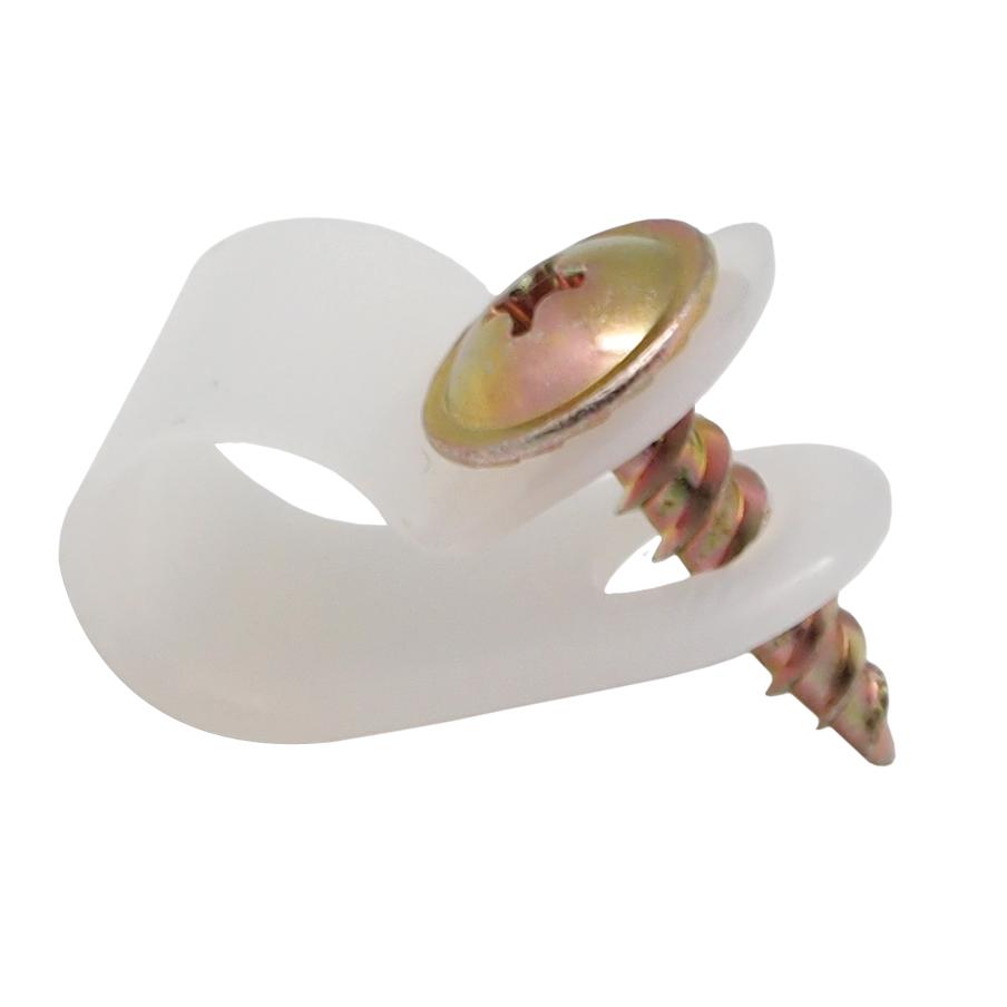 Grampo em plástico com fixação por parafuso 25 unid.