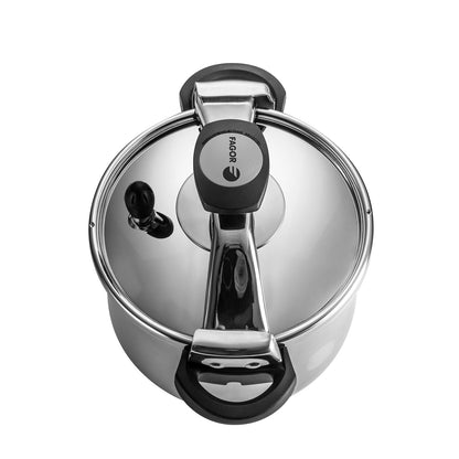 Olla Presión 8 Litros, Inducción, Express, Acero Inox. 18/10 Todas Cocinas, Fondo Termodifusor Fagor Clásica Bombe 8 Plata_3