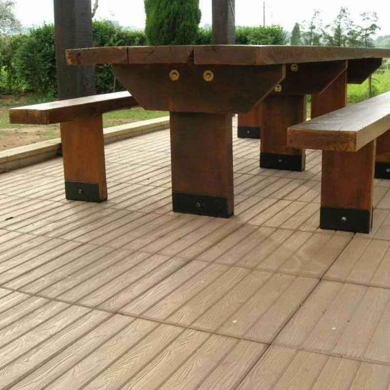 Losa Parquet 50x50 Cm / 50x50x4 Cm. / Palet - 32 Unidades | 8 M² / Marrón_0