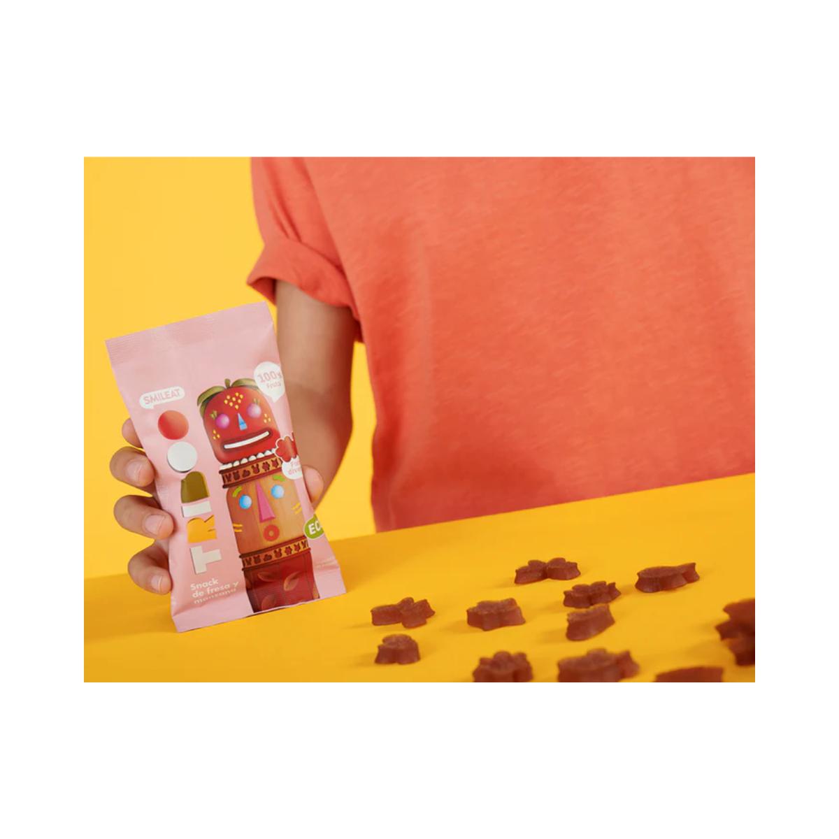 Pack 15x Snack de fresa y manzana ECO 25 g, Triboo (copia)