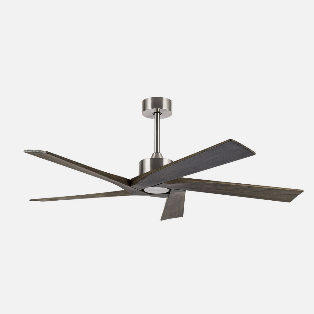 Ventilador Dc Nadir Niquel/rustico Sin Luz 5 Aspas 142,2d C/control Remoto Y Temporizador_2