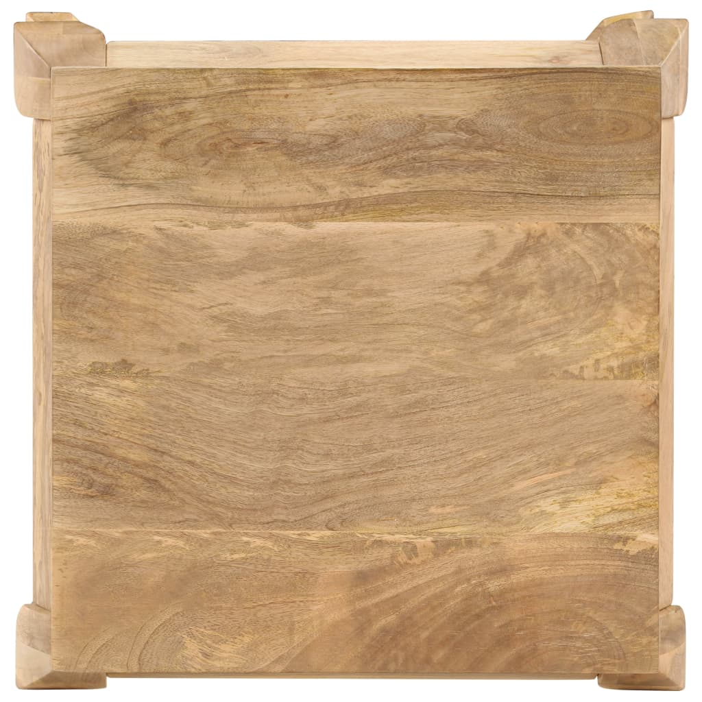 Mesa Auxiliar 45x45x40 Cm Madera Maciza De Mango_1