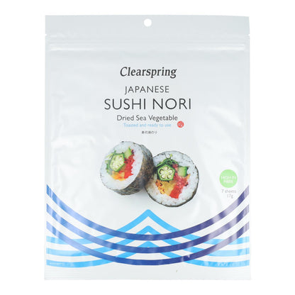Alga Nori Clearspring Special Sushi 7 folhas 17 g
