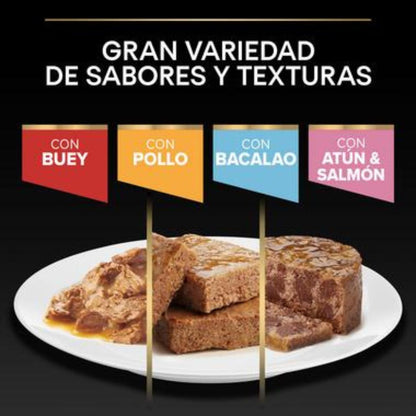 PURINA PRO PLAN Terrina de Bacalhau Esterilizada para Gato Molhado Saqueta 10x75g