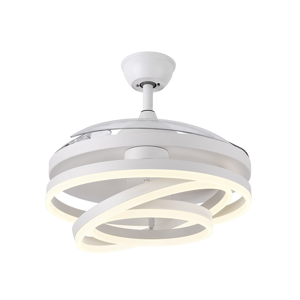 Ventilador 72w Dc Kai Blanco 3 Aspas Transp. 6 Vel. 3 Colores 43/58x50/107 C/remoto,memoria Y Temp. 6120lm_3