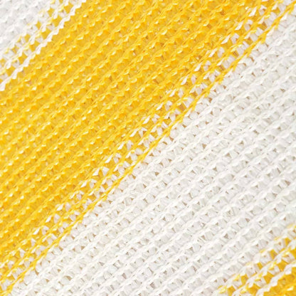 Vidaxl Toldo Para Balcón Hdpe 75x600 Cm Amarillo Y Blanco_1