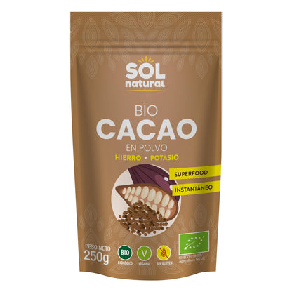 Cacau em pó biológico Sol Natural 250 g
