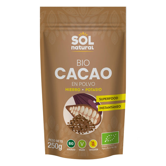Cacau em pó biológico Sol Natural 250 g