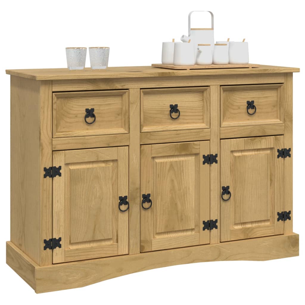 Aparador Corona Madera Maciza Pino Mexicano 115x43x79,5 Cm_2