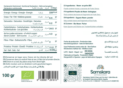 Hojas De Neem En Polvo Bio - 100g_1