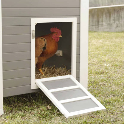 Kerbl Gallinero Eco Barney Plástico Gris Y Blanco 137x73x83 Cm_1