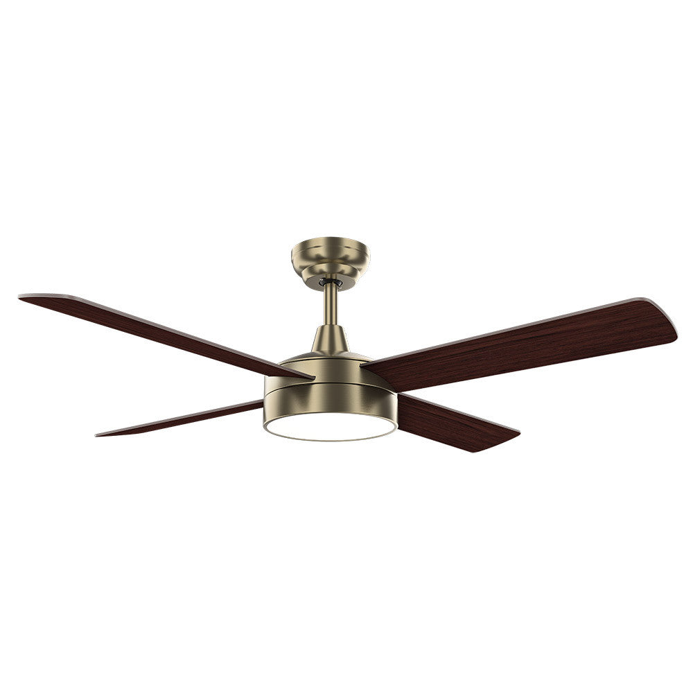Ventilador Dc Nevery 26w Cuero 4 Aspas Roble/nogal 122d 2950lm 3000-4000-6000k Remoto-temporizador-memoria 24_1