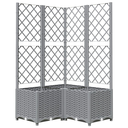 Macetero De Jardín Gris Claro 80 X 80 X 136 Cm_0