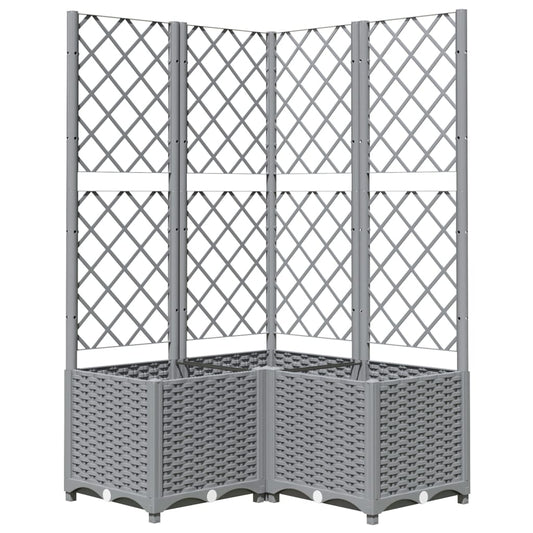 Macetero De Jardín Gris Claro 80 X 80 X 136 Cm_0