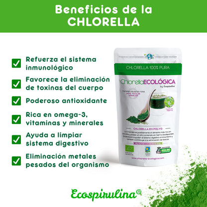 Chlorella Ecológica En Polvo De Pared Celular Rota Ecospirulina 80 G_3