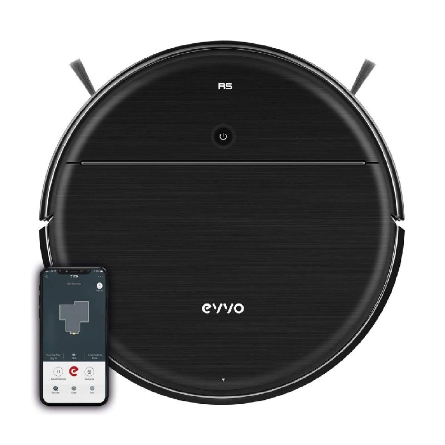 Evvo Robot Aspirador R5-4000pa, Motor Inverter, Sistema De Navegación Gyro, Función Fregado, Triple Filtro Hepa, Anti-colisiones Y Anti-caídas. 250_0