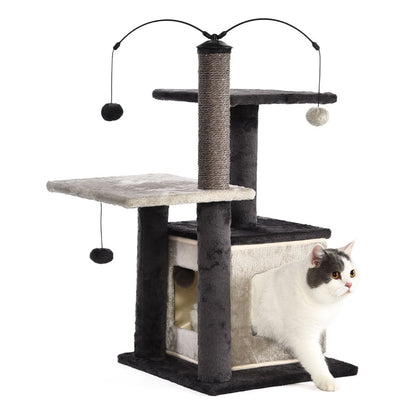 Wuapu Rascador Gato 4x1 gris 69x40x138_1