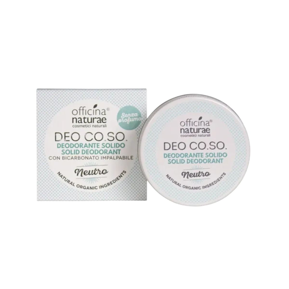 Desodorizante Sólido Neutro CO.SO. 50 ml Orgânico Vegan Officina Naturae