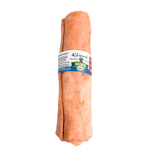 Lifebound - Hueso Masticable Natural Para Perros De Cuero De Ternera Forma Hueso Sabor Cordero - 10 Piezas XXL_0