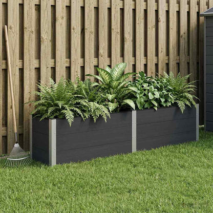 Arriate Elevado Negro 250 X 50 X 54 Cm Wpc Y Aluminio_1