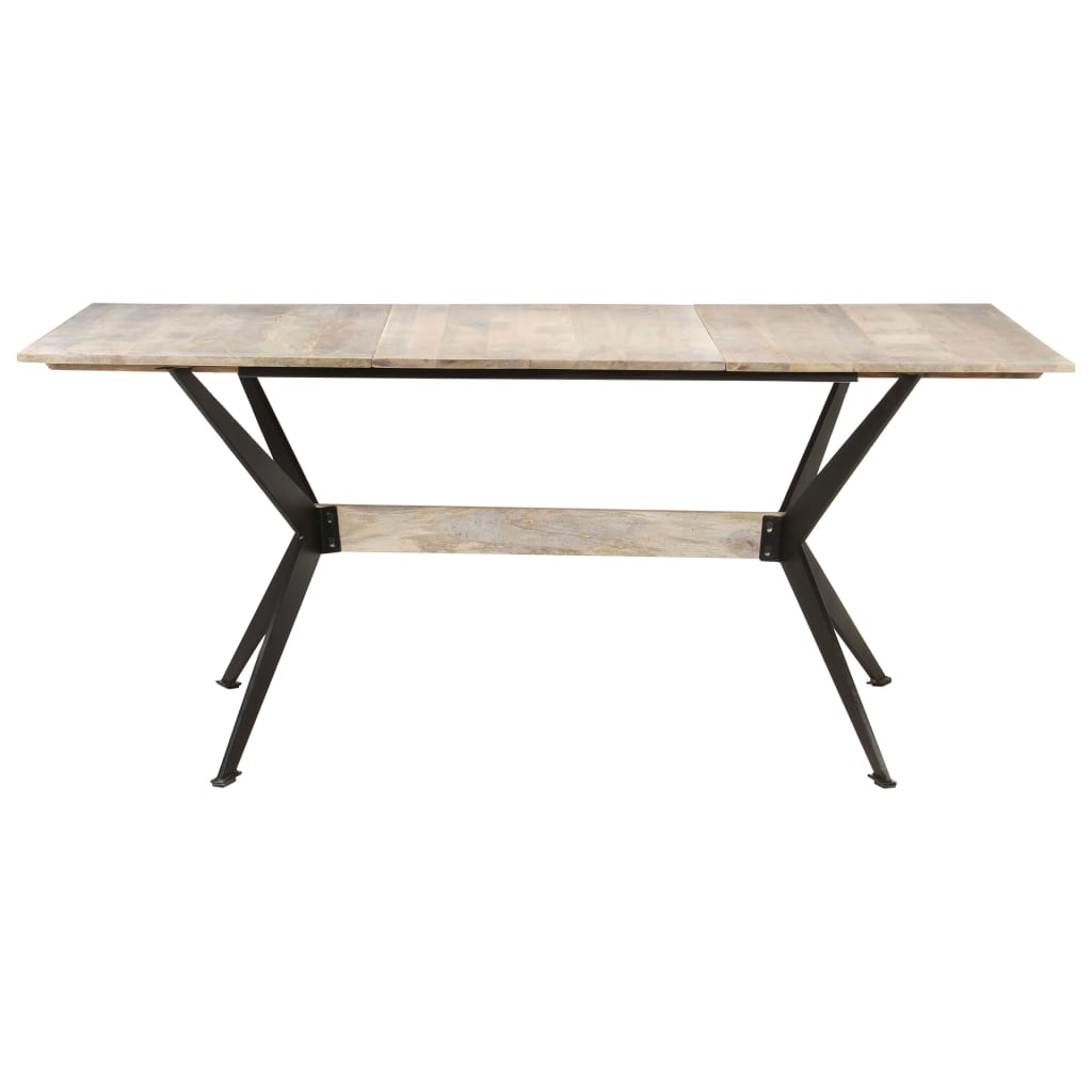 Mesa De Comedor De Madera Maciza De Mango 180x90x76 Cm_0