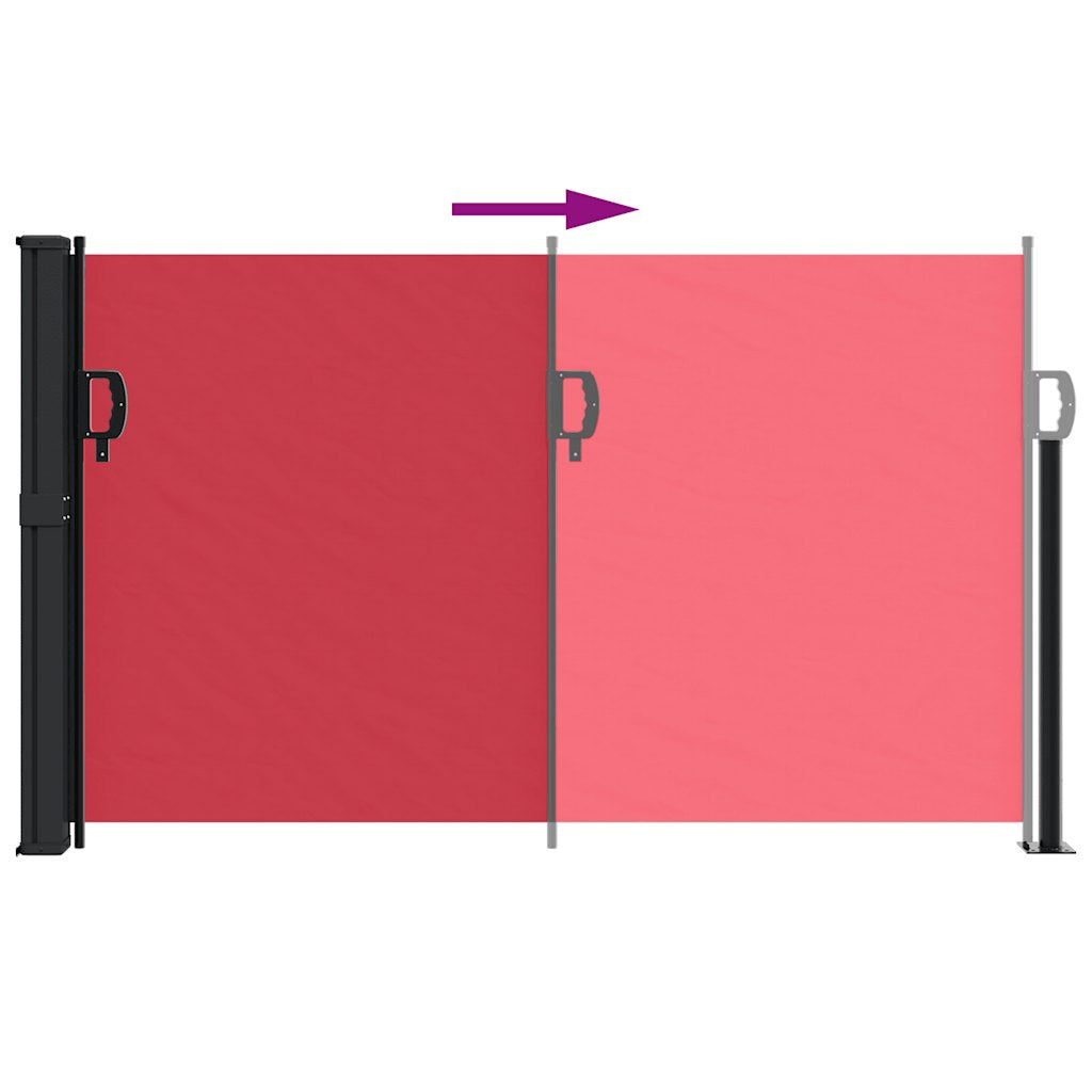 Vidaxl Toldo Lateral Retráctil Rojo 117x300 Cm_4