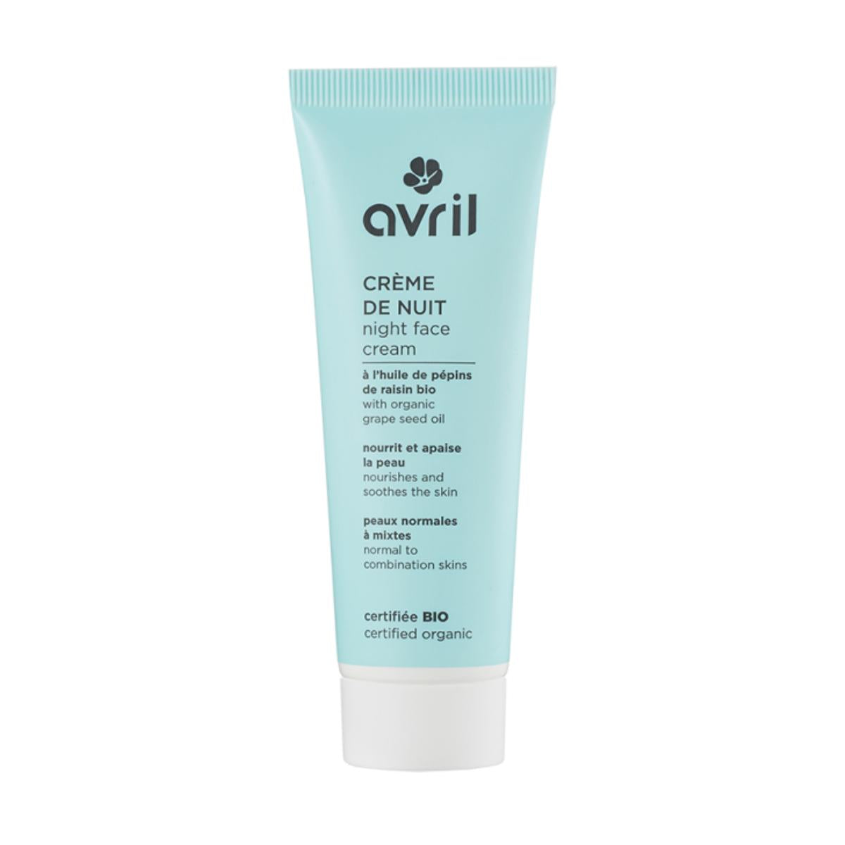 Avril Creme Facial de Noite para Pele Normal 50 ml