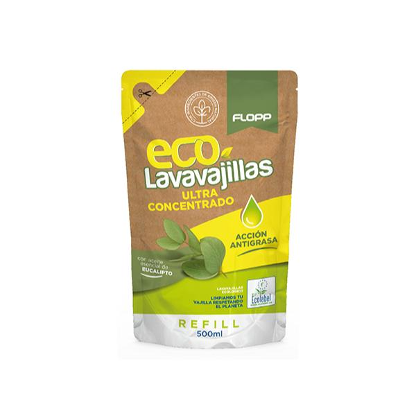Flopp 500ml Ultra Concentrado Eco Recarga para Máquina de Lavar Loiça