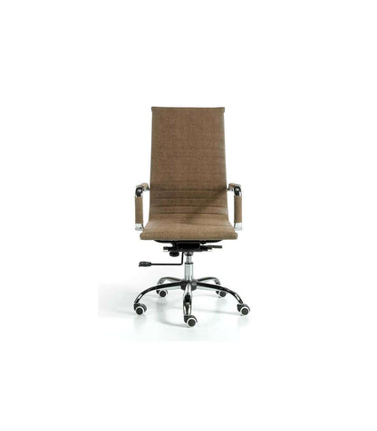 Silla Despacho Giratoria Elevable Acabado Marrón Vintage, 60 Cm(ancho) 108-115 Cm(altura) 66 Cm(fondo)_0