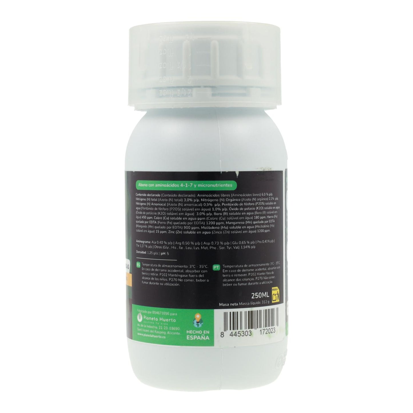 Fertilizante Líquido Universal Planeta Huerto 250 ml
