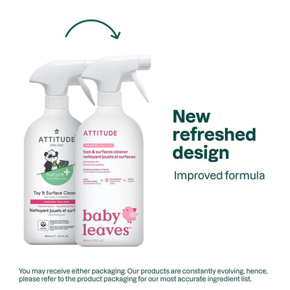 Limpador de brinquedos e superfícies sem fragrância ATTITUDE 800ml