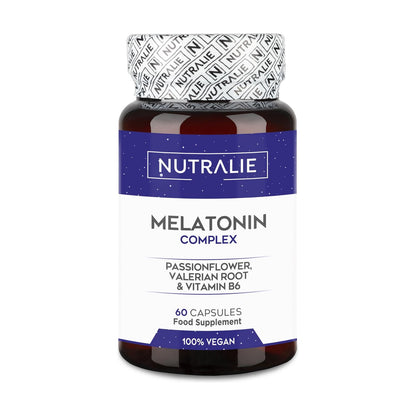 Melatonina com Maracujá + Raiz de Valeriana + B6 Nutralie 60 cápsulas