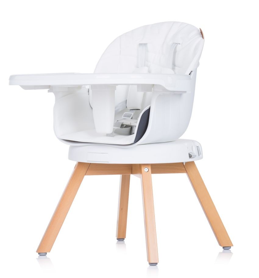 Trona Evolutiva 3 En 1 Con Patas De Madera Y Asiento De Polipiel Giratorio Rotto Ivory_3