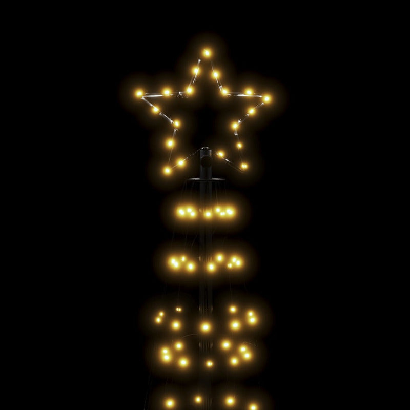 Vidaxl Árbol De Navidad Led Con Estacas 570 Leds Blanco Cálido 300 Cm_5