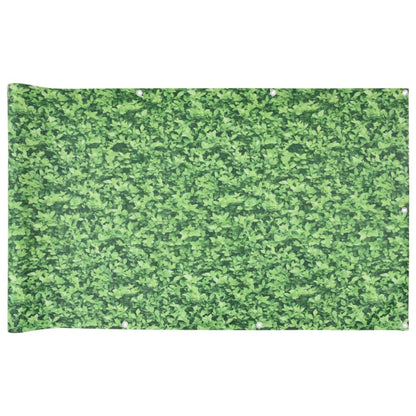 Pantalla De Privacidad De Balcón Pvc Plantas Verde 1000x75 Cm / Vetonek_4