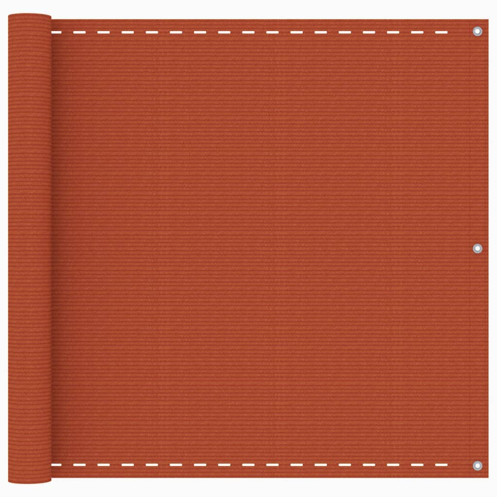 Vidaxl Toldo Para Balcón Hdpe Naranja 90x600 Cm_0