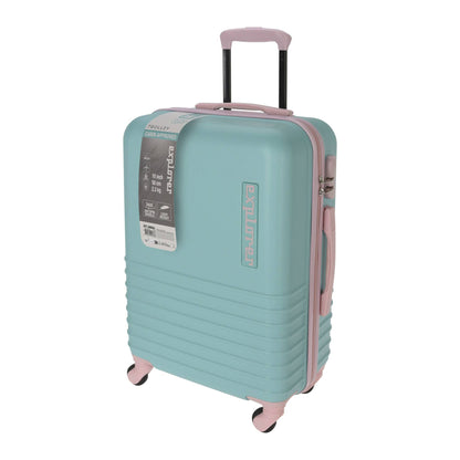 Well Home Maleta En Abs 4 Ruedas Color Menta Y Rosa 33,5x22x53cm_0